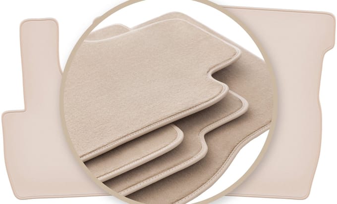 PREMIUM beige matten voor: DAF CF truck 2014-