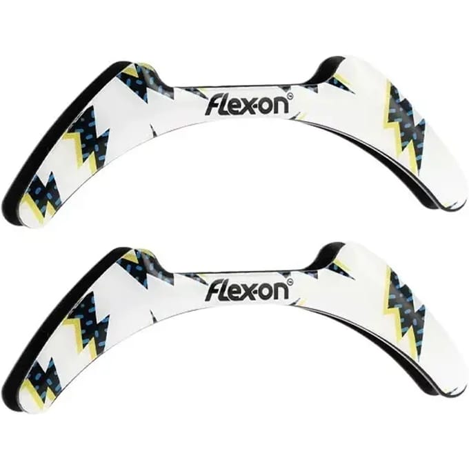 Flash witte stijgbeugelstickers Flex-On