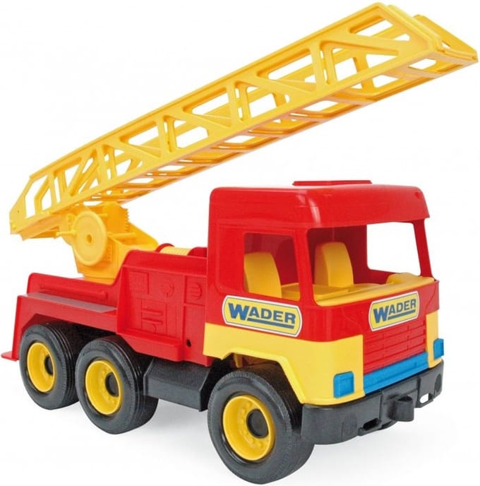 Wader Ladderwagen 40 Cm Rood/geel