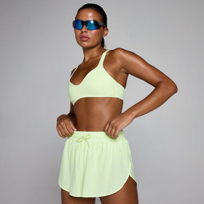 MP Dames Tempo Twist Back Sport-BH - Gewassen Limoen - XL