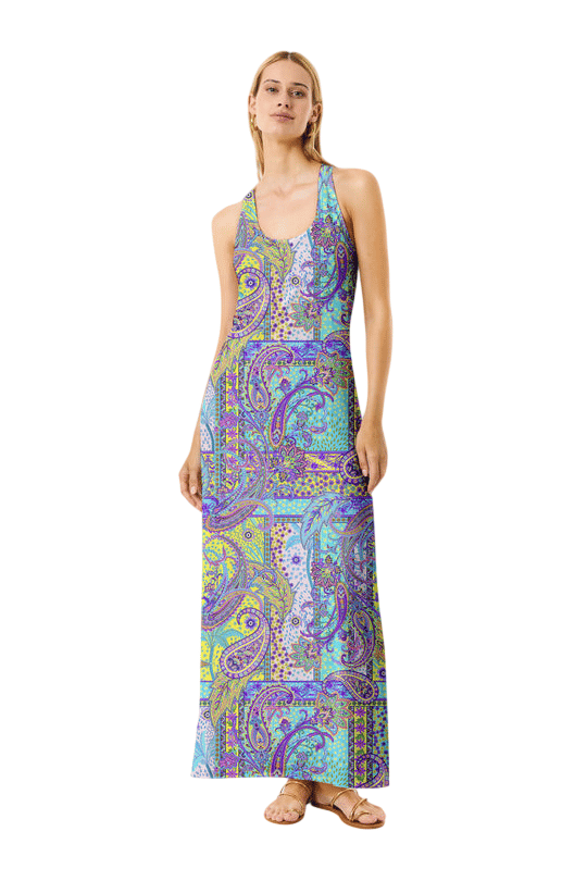 jurk vrouw cachemire pastel