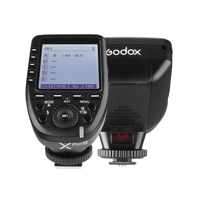 Godox Xpro-N i-TTL Émetteur de déclenchement flash avec grand écran LCD 2,4 G Système X sans fil 32 gray