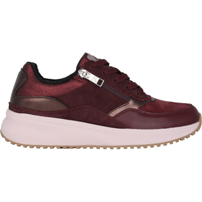 Waldläufer H-Mara - dames sneaker - Rood - maat 40.5 (EU) 7 (UK)