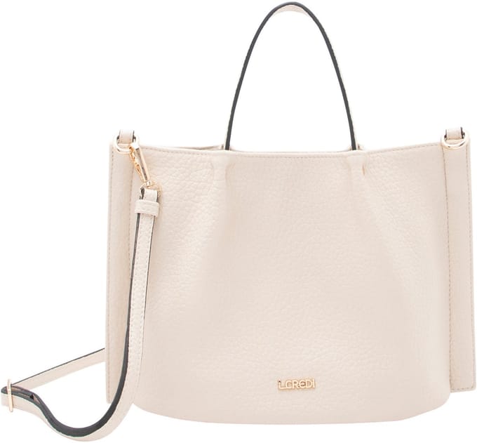 L.CREDI handtas schoudertas Raila Handbag White Sand crème