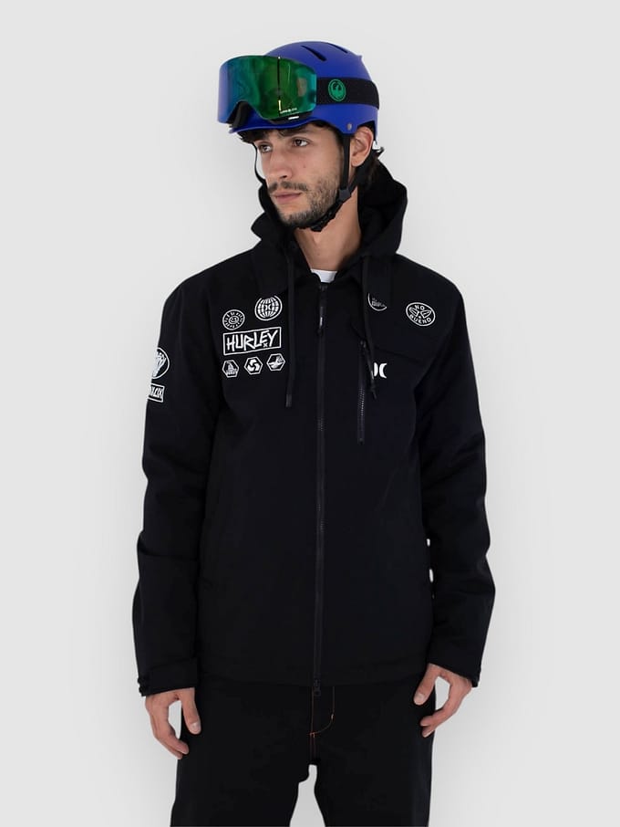 Hurley Patch Snow Jas zwart