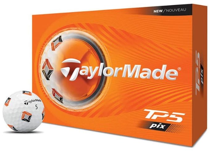 Taylormade TP5 Pix Golfballen Wit 2026