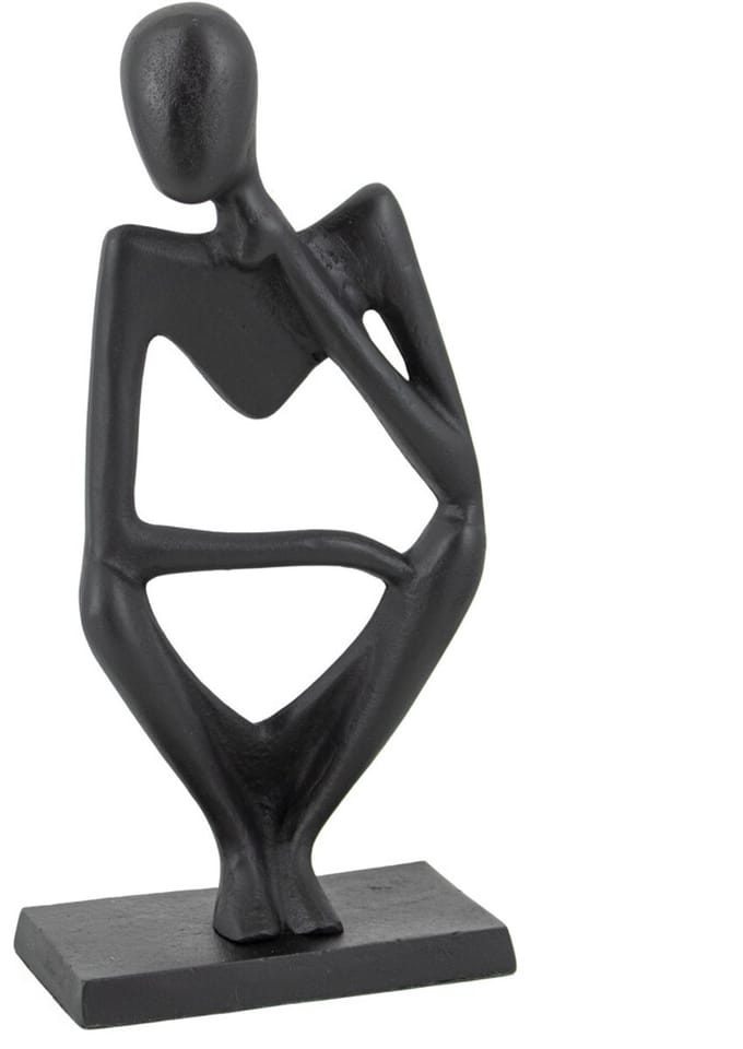 Ornament zittend zwart
