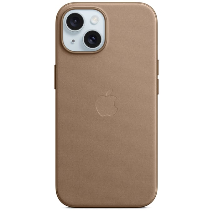 Apple FineWoven Case with MagSafe geschikt voor iPhone 15 - Taupe