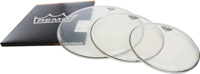 Remo velSet Ambasador, clear, Rock: 10",12",16" - Drumvellen set