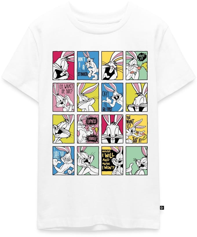 Looney Tunes Bugs Bunny Tiles Premium T-Shirt Tiener