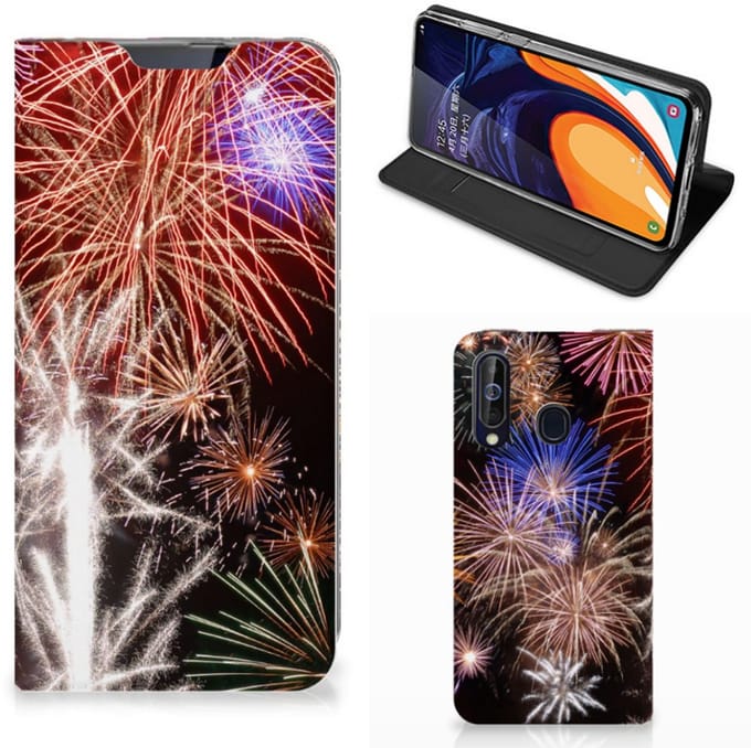 Samsung Galaxy A60 Hippe Standcase Vuurwerk