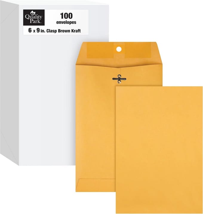 Bruine Kraft Enveloppen met Zelfsluiting - 100 Stuks - 117 x 171 mm