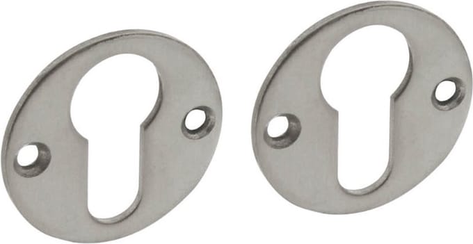 Intersteel Rozet met profielcilindergat 42x2 mm rvs geborsteld