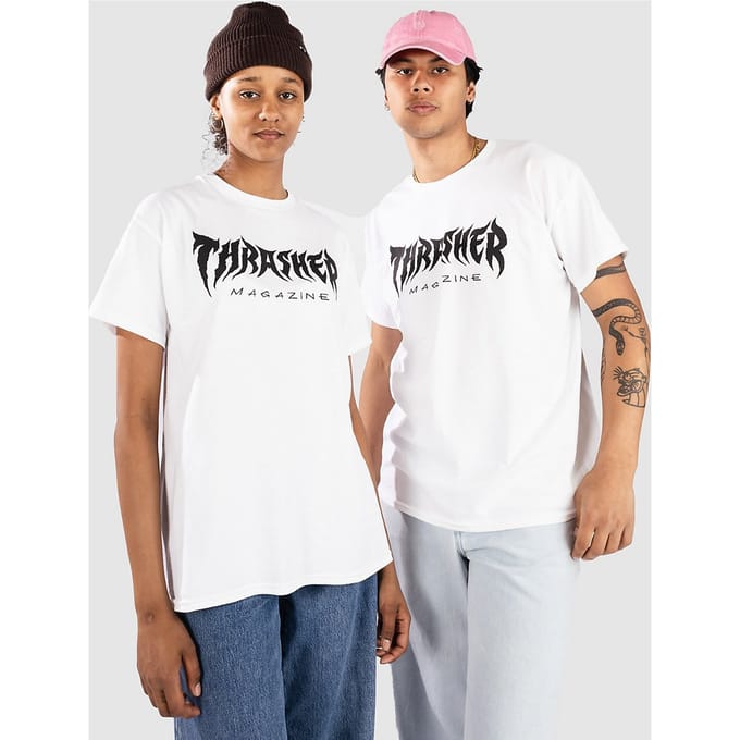 Thrasher Metal T-Shirt wit