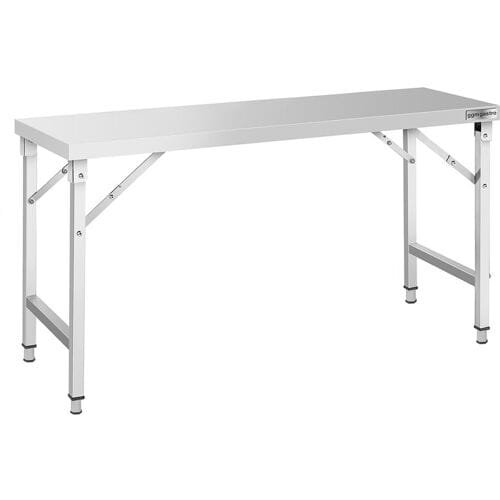 GGM Gastro Edelstahl Arbeitstisch - klappbar - 1600x700mm