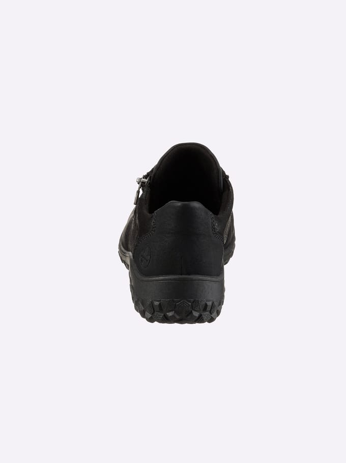 Rieker dames lage schoenen zwart - Extra breed