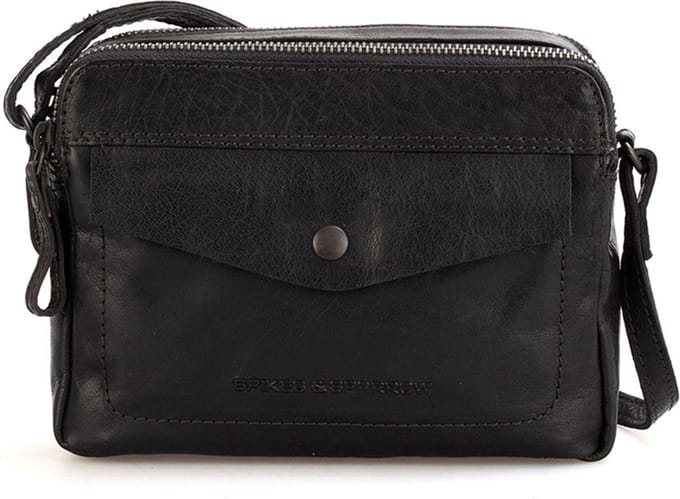 Leren Crossbodytas - Hawaii - Zwart