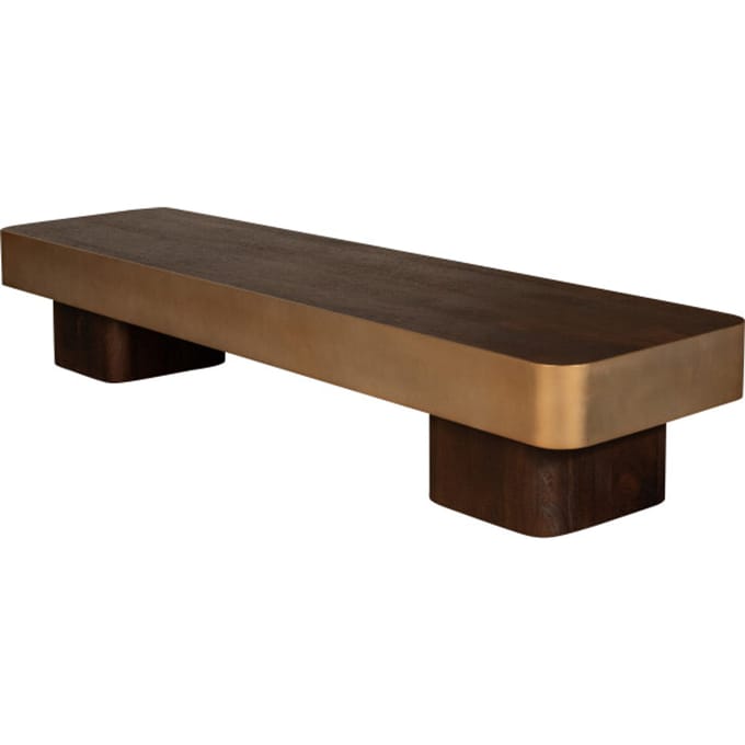 PTMD - Salontafel Warren - Bruin - 180x45x31cm