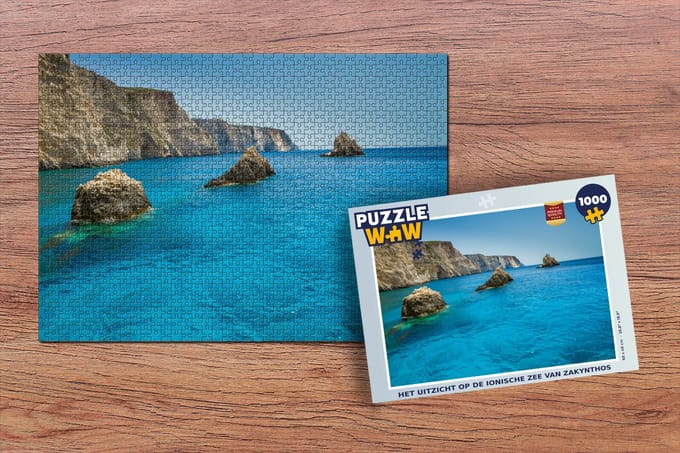 Puzzel Het uitzicht op de Ionische zee van Zakynthos - Legpuzzel - Puzzel 1000 stukjes volwassenen