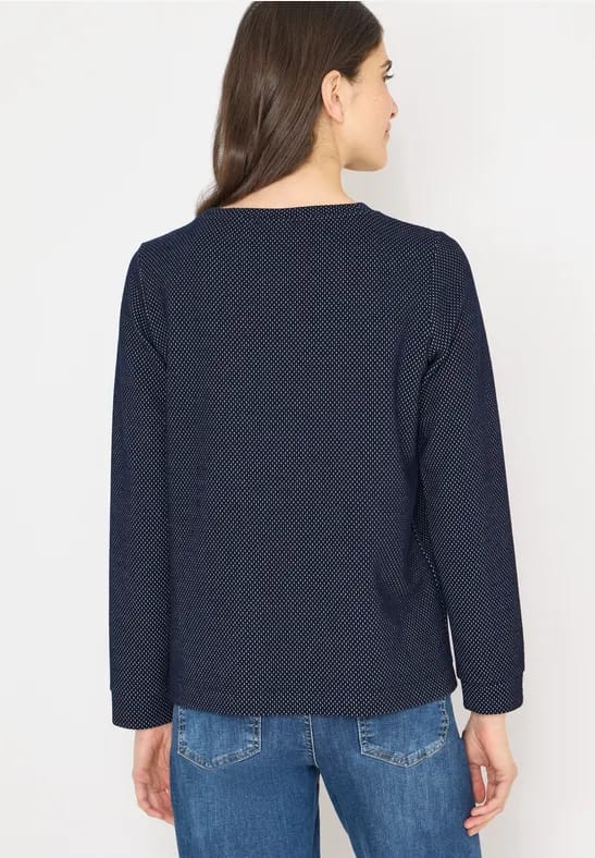 Shirt met structuur in twee kleuren