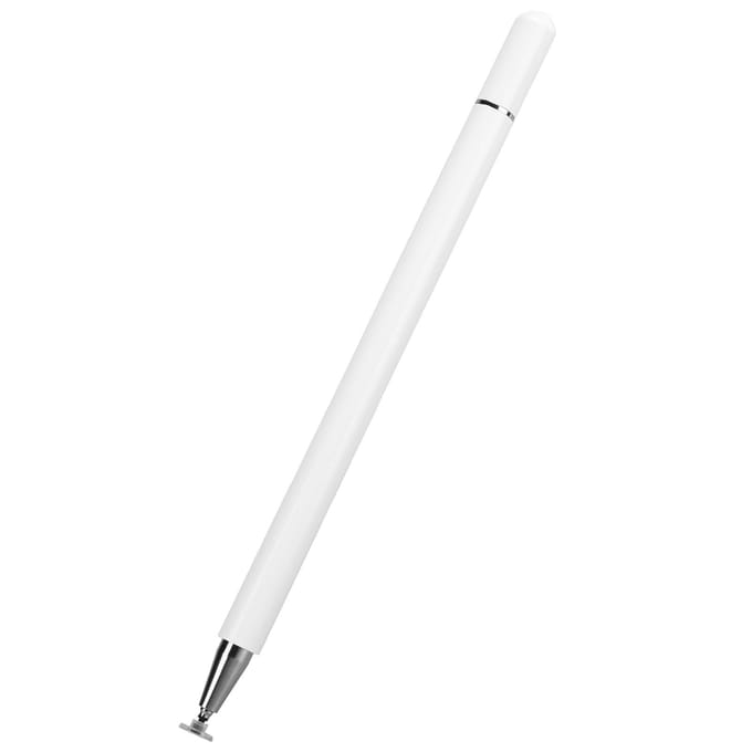 Stylet Tactile pour iPad Stylo d'Acquisition à Ventouse Accessoires pour Téléphone Portable et Tablette Blanc