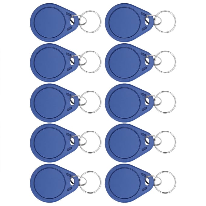 Lot de 10 cartes d'identité 125 kHz, réinscriptibles, pour contrôle d'accès, présence, parkings blue