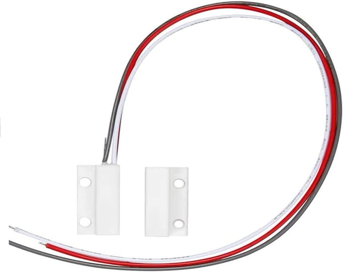 Deur Magneet Schakelaar - Raam Contact Sensor - Thuis Beveiliging - Magnetisch Aangedreven - 45 mm - Wit