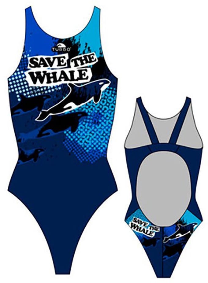 Turbo Save The Whale Pro Resist Zwemkleding Blauw 2XL Vrouw