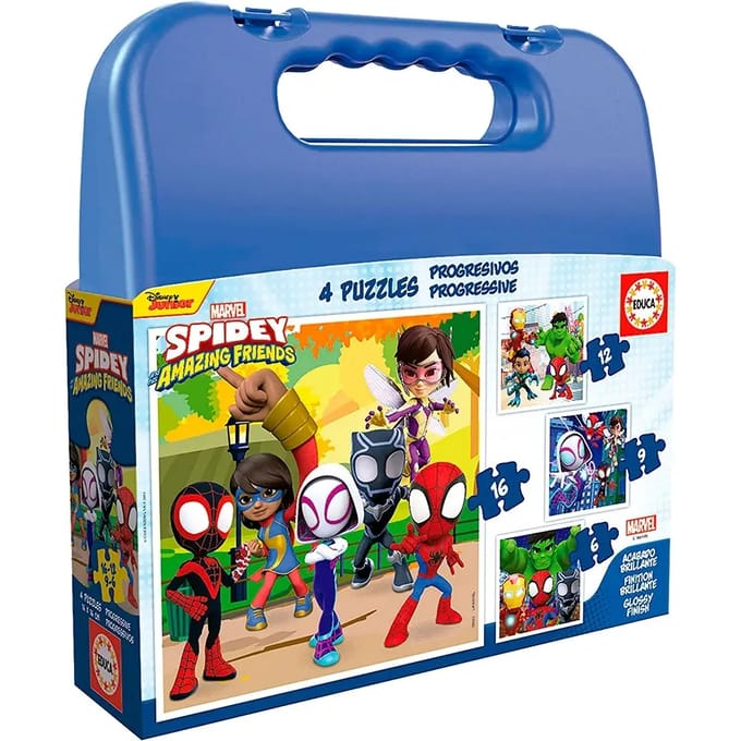 Progressive 6-9-12-16-delige spidey puzzelset Alpino