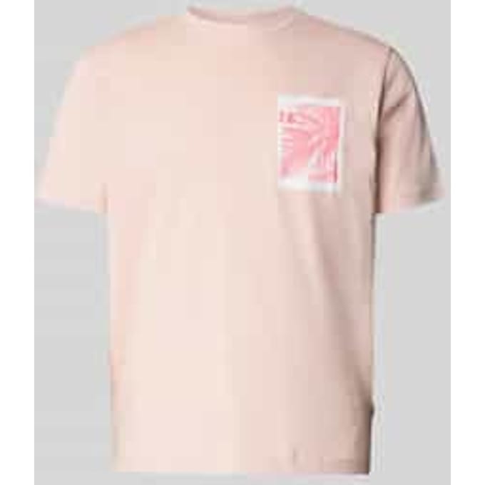 regular fit T-shirt van puur katoen model 'TE_BOARD'
