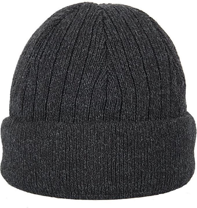 Hatland - Beanie voor heren - Jolon Windstopper - Antraciet - maat Onesize