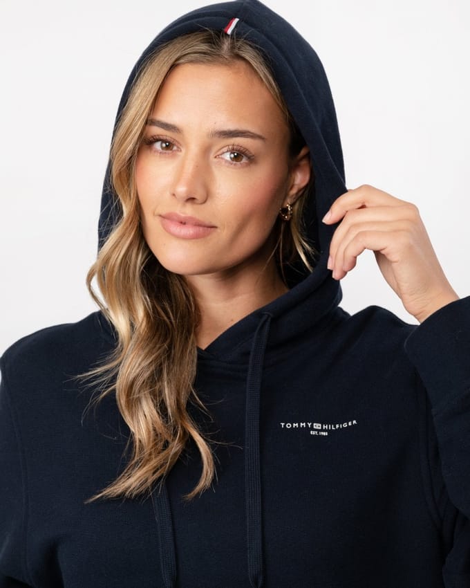 Tommy Hilfiger 1985 Relax Mini Corp Logo Dames Hoodie