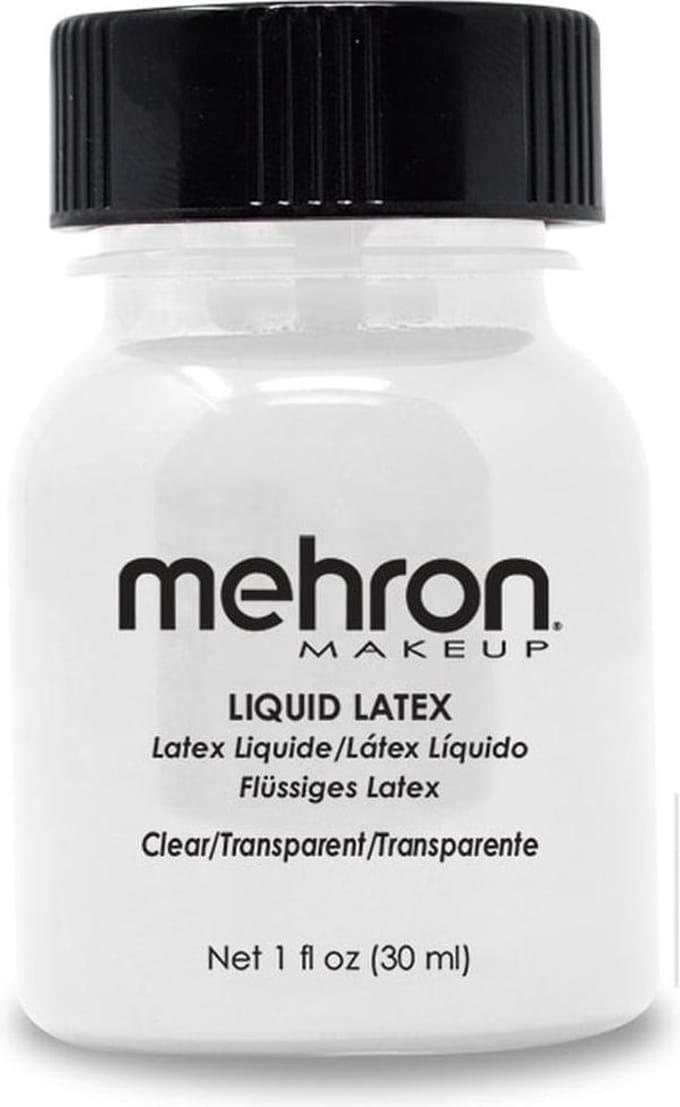 Mehron Liquid Latex - Vloeibare latex transparant voor huid - 30 ml