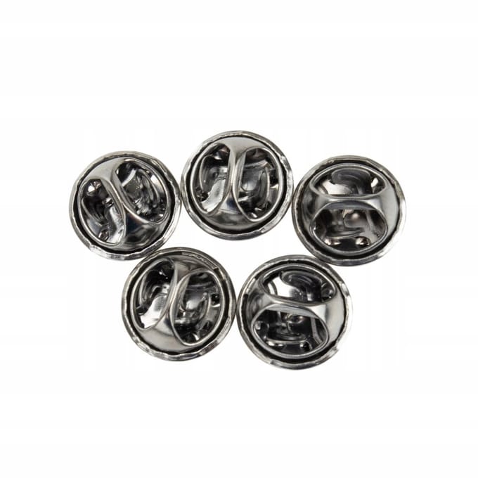 Pinets - Zwart Metalen Vlindersluiting - 5 stuks - 11mm
