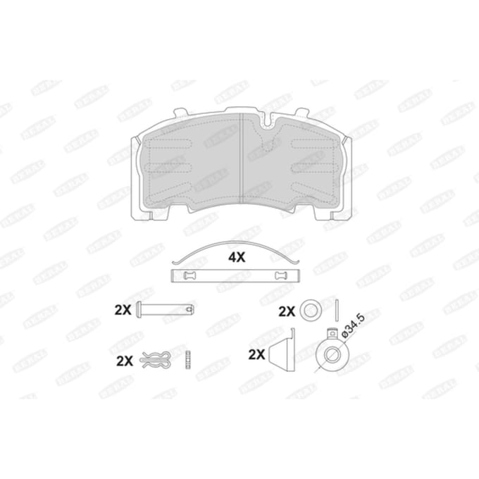 Remblokset BERAL BCV29264TK