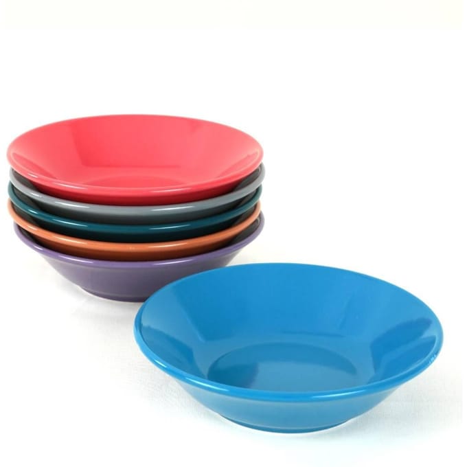 Set van 6 diepe borden Terrance keramiek | Hermia