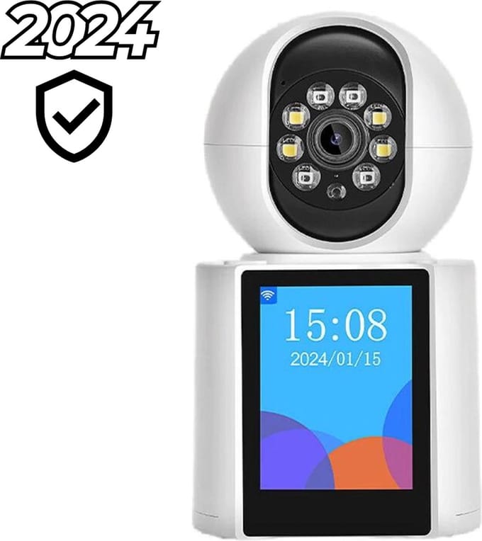Narvie Smart WiFi IP Camera Indoor - 360° Draaibare Beveiligingscamera met Bewegingssensor - Binnenhuis Surveillance