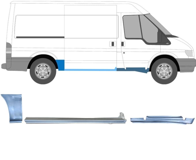 Reparatiepaneel set voor Ford Transit 2000-2013 / Rechts
