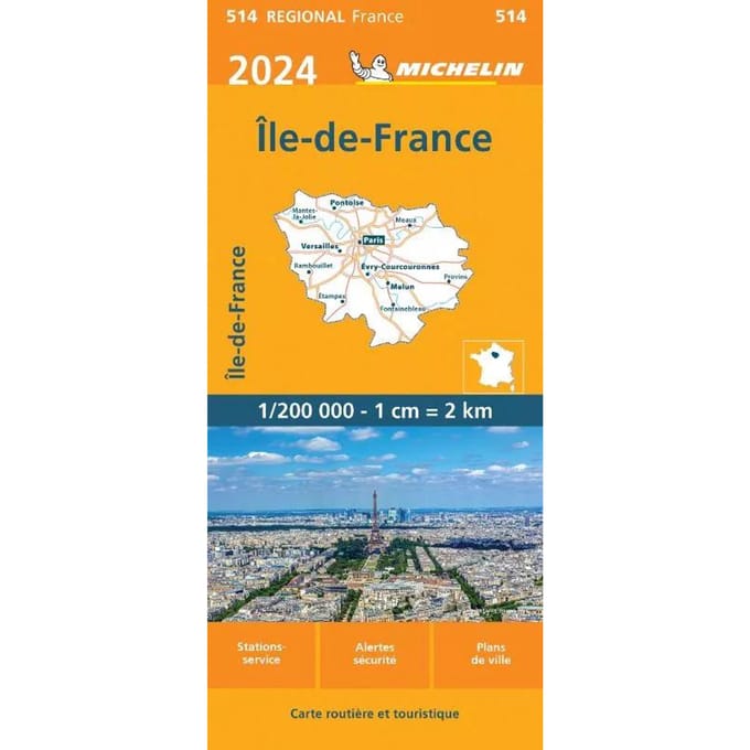 Michelin Wegenkaart 514 Île-de-France 2024
