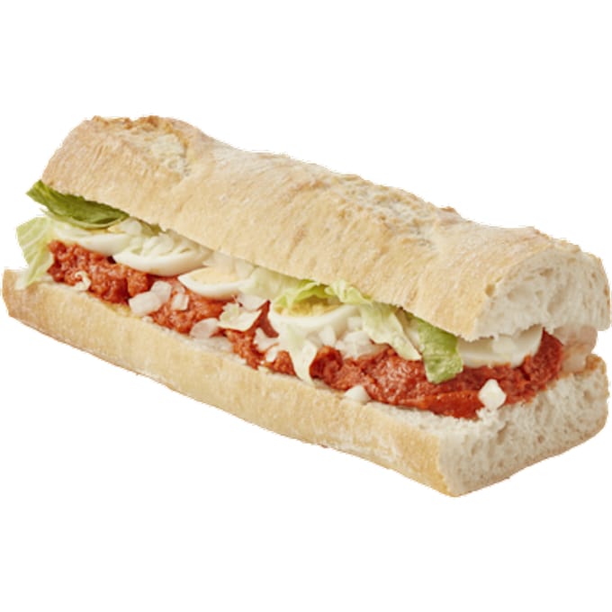 Witte baguette filet americain