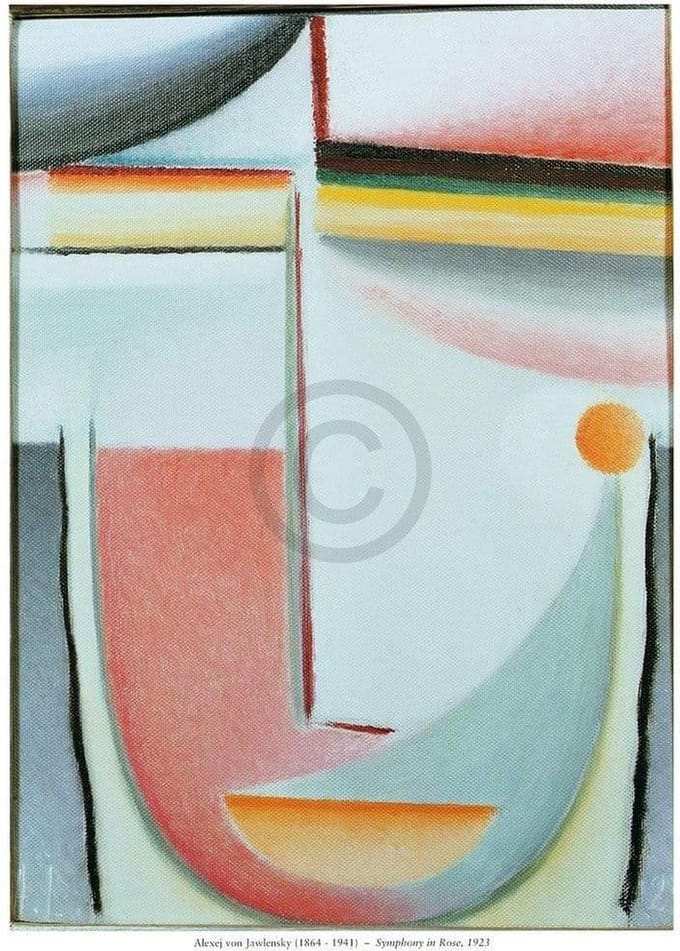 Kunstdruk Alexej Jawlensky - Symphony in Rose 60x80cm