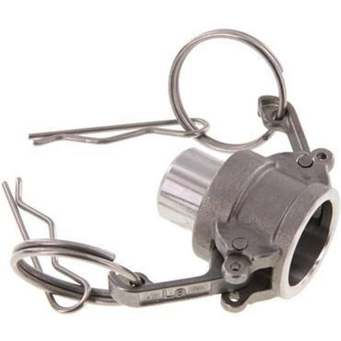 Camlock DN 15 (1/2'') Koppeling RVS met lasuiteinde (21.3 mm) Type B (AS) MIL-C-27487