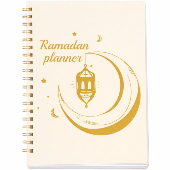 Baraka Treasures Ramadan Planner - Planner - Gebedstracker - Salah Tracker - Dagelijkse Planner - Dua en Reflectie - Ramadan Notebook - A5 Formaat - Engels