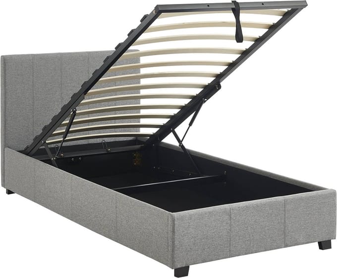sweeek - Bed met lattenbodem en hoofdeinde, b 202 x d 97,5 x h 86cm