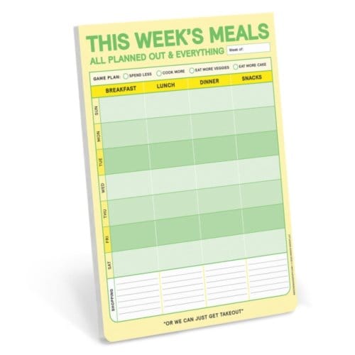 Knock Knock This Week's Meals Big & Sticky Notepads - Knock Knock
