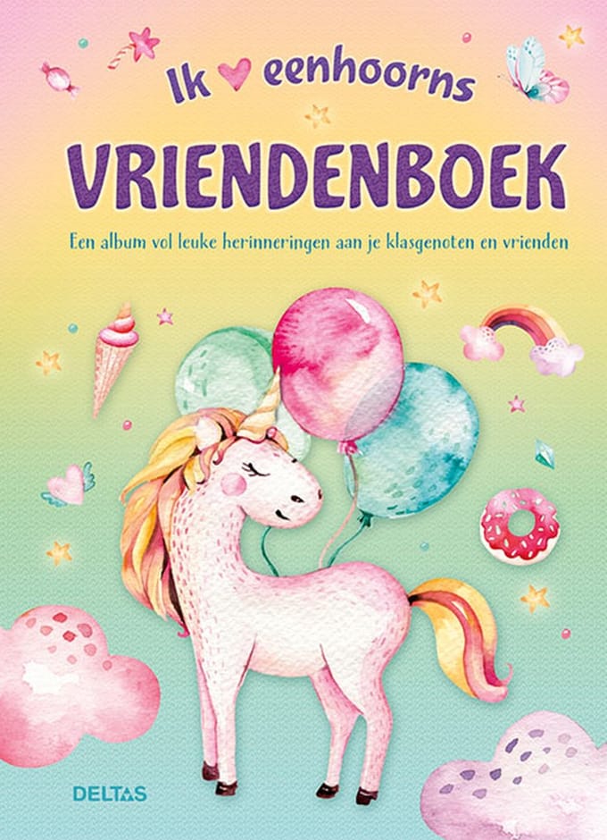 Unicorn vriendenboek - Deltas - Hardcover