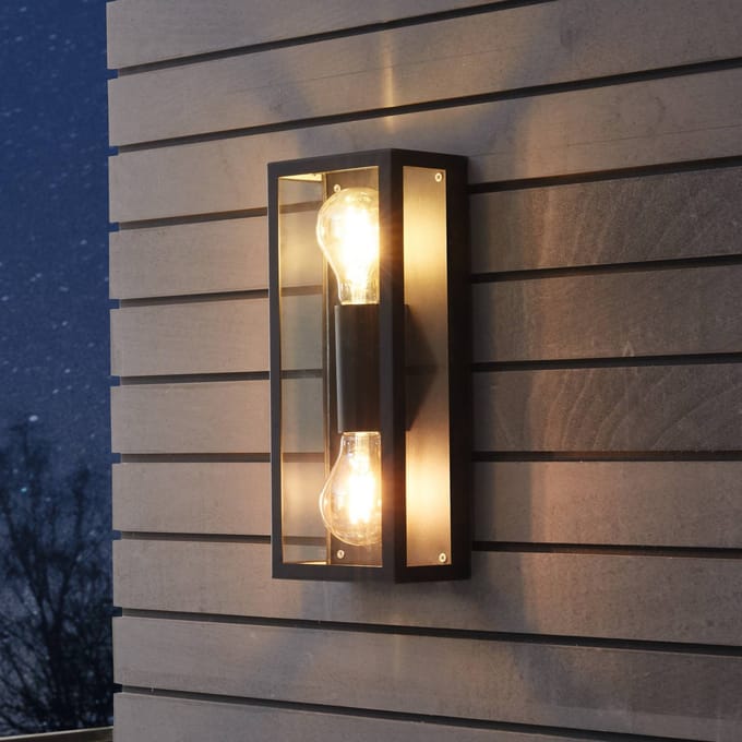 EGLO Alamonte 1 Wandlamp Buiten - E27 - 38 cm - Zwart