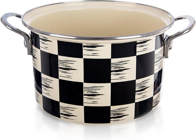 Kookpan Geëmailleerde DAMBORD 20 cm, 3 l - Kookpot - Soeppan