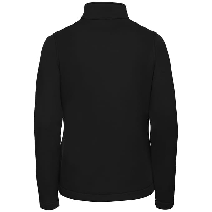 Russell Dames/Dames Slim Soft Shell Jasje (Zwart)