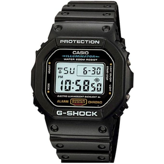 NASA Certified Casio G-shock Multifunctional 43 mm Zwart | DW-5600E-1V
